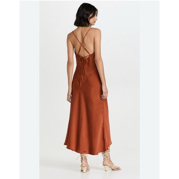 ASTR the Label Gaia Dress Rust Medium EEUC$94 Orange Red - Picture 2 of 5